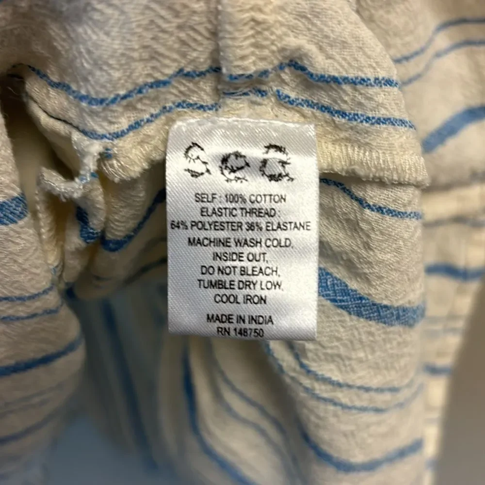 Sea New York girls dress 8 blue and white stripes sleeveless cotton